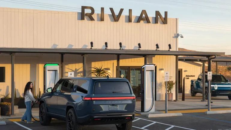 Rivian will open its charging network to all electric vehicle drivers