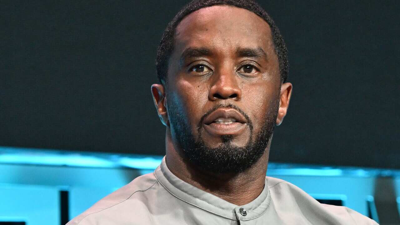 Sean Combs looking at the camera.